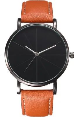 Produktbild von Stylische Quiny Uhr für Herren - Braun Lederarmband KP12587