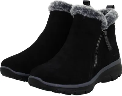 Image de Skechers Bottines EASY GOING HIGH ZIP Noir Femme Cuir Noir Taille : 39