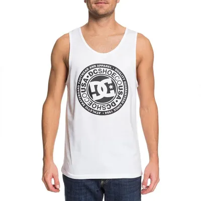 Image de T-shirt sans manches Dc Shoes Circle Star, blanc, taille L, homme, blanc, taille L