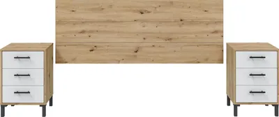 Produktbild von Bettrückwand >ENZO< in Nodi Eiche - 160x60x2,5 (BxHxT)