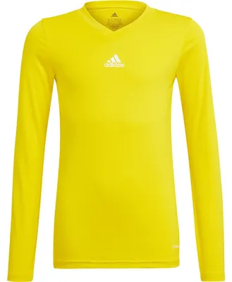 Imagen del producto de Adidas - Camiseta "Team Base" para niños, manga larga, modelo PP1324 (176) (Amarilla)