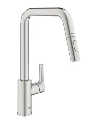 Produktbild von Grohe QuickFix Start - Spültischarmatur mit ausziehbarer Brause, Supersteel