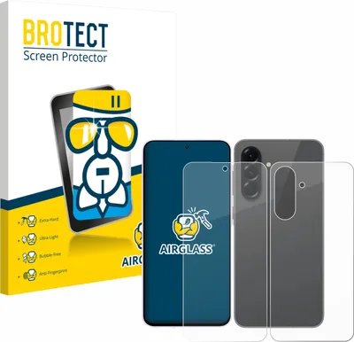 Produktbild von BROTECT Schutzglas für Samsung Galaxy A56 5G (Display+Rückseite) Schutzfolie Panzer Folie Glas Display Schutz klar