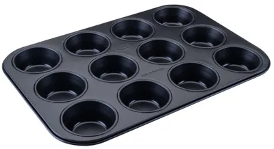 Muffinbackform 12 Mulden, antihaftbeschichtet, bis 230 °C, Stahl