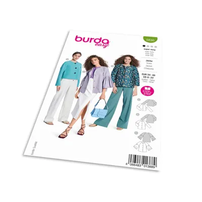 Imagen del producto de Patrón Burda 5830 - Chaqueta, abrigo