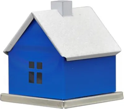 Produktbild von KNOX - Räucherhaus Metall Blau - Größe ca. 6,5cm, für Räucherkerzen Größe M (Standard) - 202070