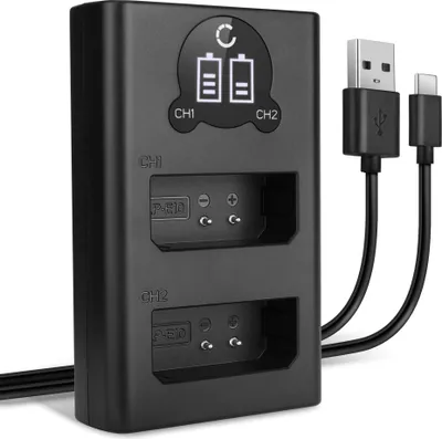Image de CELLONIC Chargeur Double LP-E10 Smart et Rapide compatible avec Alimentation Dual LC-E10 de Charge