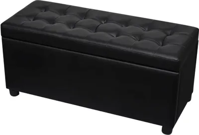 Immagine prodotto di vidaXL Petto imbottito in Pelle finta nero