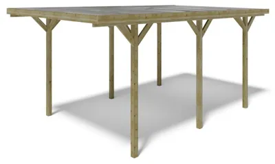 Produktbild von Carport Garagendach 3.04x5.12 m - 15.57 m2 - PVC-Abdeckung