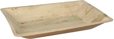 Produktbild von Teller Palmblatt "pure" eckig 3 cm x 23 cm x 16 cm natur