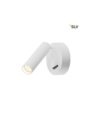 Produktbild von SLV 152341 KARPO 30 Single Spot Wand- u. Deckenleuchte rund weiss 7,5W LED 3000K mit Schalter