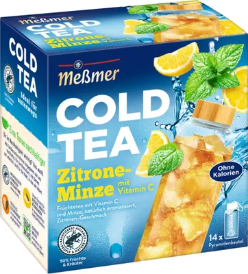 Produktbild von Meßmer Tee COLD TEA 105565 Zitrone-Minze 14St.