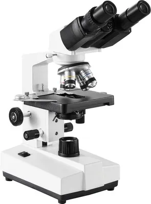 Immagine prodotto di Microscopio da laboratorio 40x-2500x, illuminazione a LED, a due piani, con supporto per telefono