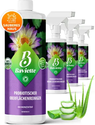Produktbild von BAVIETTE Oberflächenreiniger Konzentrat 500 ml – mit Mikroorganismen für Haushalte mit Kindern & Haustieren