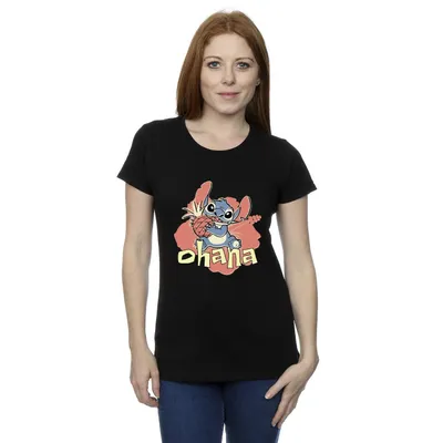 Produktbild von Disney - "Ohana" T-Shirt für Damen BI25804 (XL) (Schwarz)