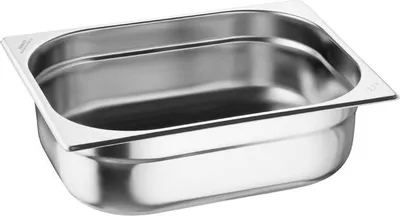 Image de Nisbets Essentials Récipient Gastronorm 1/2 en acier inoxydable 100 mm (3 pièces)