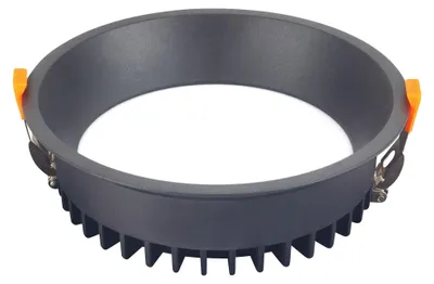 Immagine prodotto di Faretti a incasso rotondi con luce bianca neutra a 4000K, colore nero, diametro 220 mm