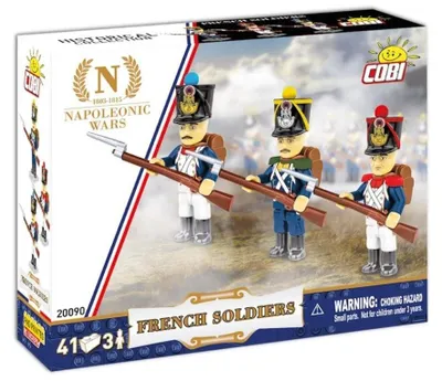 Zdjęcie produktu dla Francuscy Żołnierze Napoleona Figurki COBI 41 elementów