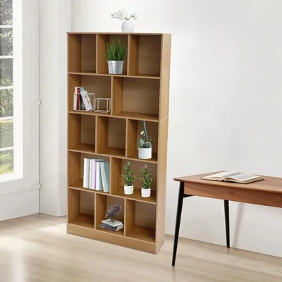 Zdjęcie produktu dla 5-poziomowy regał stojący z półką do przechowywania Regał 80x24x180cm Kolor dąb rustykalny