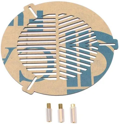 Productafbeelding van Telescoop-focusaccessoire, acryl, visgraatpatroon, plat, buitendiameter 100-140 mm