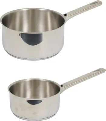 Produktbild von Eazy Living Set aus 2 Stielkasserollen Ø 16 / 20 cm Silber