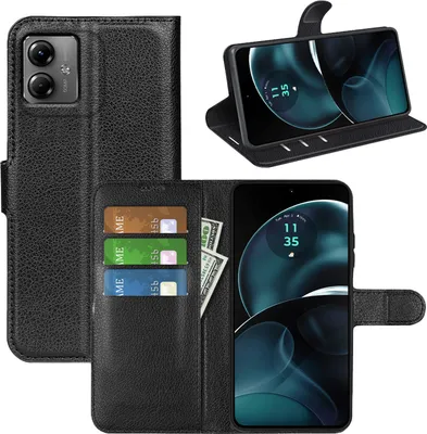 Produktbild von Pro Motorola Moto G14 Mobile Phone Case Wallet Premium Protection Case Cover Cases New Accessories Black
