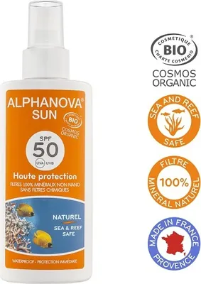 Produktbild von Alphanova Sun Sonnenspray LSF 50, vegan (125 ml)
