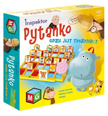 Obrázek produktu pro Gra Rodzinna Inspektor Pytanko Gdzie Jest Tygrysek dla Dzieci