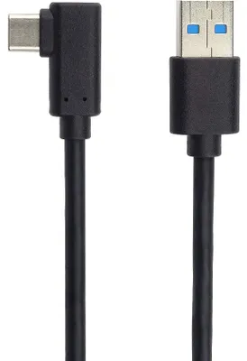 Productafbeelding van PREMIUMCORD USB-kabel, Type C/M, met gebogen 90° connector