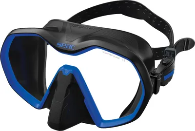 SEAC-Icona-Einglas-Tauchmaske-schwarz-blau