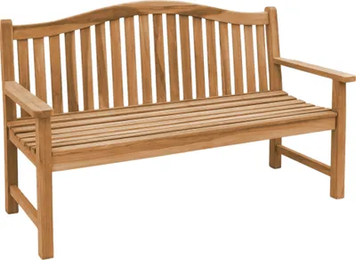 Produktbild von Teako Design Teakholz Gartenbank Catania 180cm mit Sitzkissen schwarz