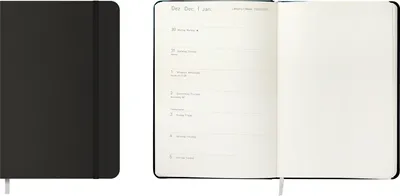 Produktbild von Idena Agenda Buchkalender 2025 / DIN A6 / Farbe: schwarz