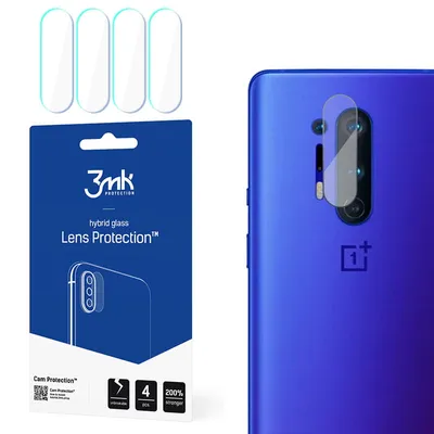 Produktbild von 3mk Hybridglas Lens Protection für OnePlus 8 Pro 5G Kamera Objektiv Kameralinse 0,16mm 6H (4 Stück)