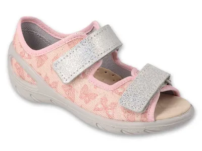 Produktbild von Mädchen Sandalen Befado Sunny 063X014 Rosa Silber Leredinnensohle