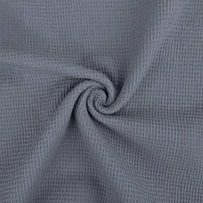 Productafbeelding van Katoenen wafelstof, 50 cm per meter, Tiny - 50 x 150 cm - Grijs | van Craft Loom