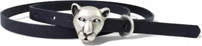 Produktbild von Ledergürtel Damen Echtleder 1,5 cm, Tiger-Schnalle Strass, schmal, FRONHOFER
