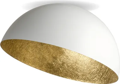 Obrázok produktu pre Dekoratívne bielo-zlaté okrúhle stropné svietidlo 35 cm do obývačky nad stôl Sfera 1xE27 15W Sigma Lighting
