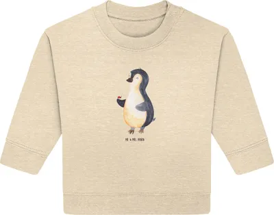 Produktbild von Mr. & Mrs. Panda Organic Baby Pullover Pinguin Marienkäfer 24. - 36. Monat - Natural Raw - Geschenk, Aufmerksam, Glück, Kleine Wunder, Bullover, Liebe