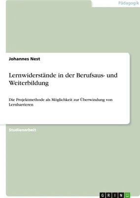 Produktbild von Lernwiderstände in der Berufsaus- und Weiterbildung