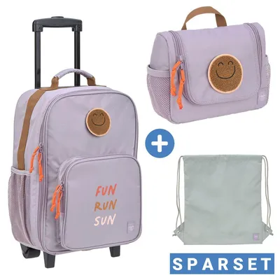 Image de Ensemble de voyage décontracté 2 pièces : valise à roulettes + trousse de toilette