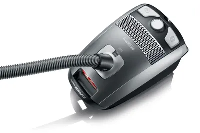 Produktbild von Severin Bodenstaubsauger mit Beutel »S´ POWER® snowwhite« () BC 7045 aus Kunststoff, graurot Bodenstaubsauger Mit Beutel Staubsauger Sauger Staubsauger Mit Kabel Beutel Staubsauger