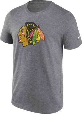 Produktbild von Fanatics - NHL Chicago Blackhawks Primary Logo Graphic T-Shirt : Grau L Farbe: Grau Größe: L