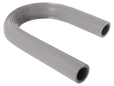 Ablaufschlauchbogen 19x4 mm, Kunststoff, 3/4 Zoll, grau