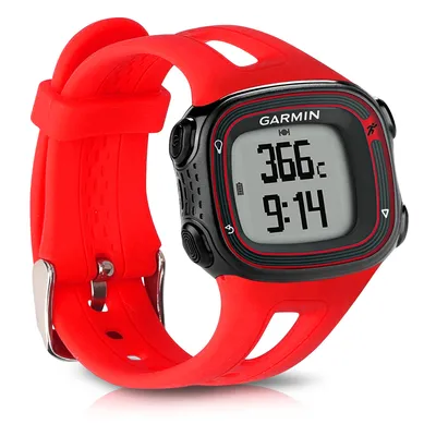 Obrázek produktu pro kwmobile náhradní náramek kompatibilní s náramkem Garmin Forerunner 10 / 15 (model velikosti L) - řemínek pro fitness tracker ze silikonu v červené barvě