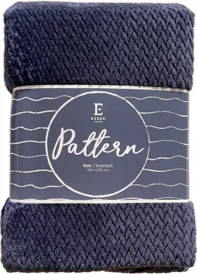 Produktbild von Decke, Mikrofaserdecke, flauschig, modern Pattern 150x200cm Blau