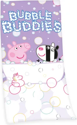 Produktbild von "Peppa Pig" Badetuch / Strandtuch / Handtuch, 100% Baumwolle ( Velours ), 75x150 cm