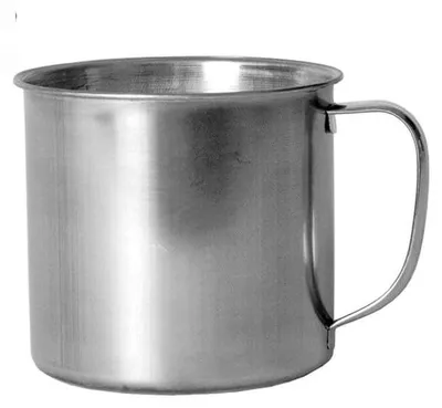 Produktbild von DRW Edelstahl-Tasse, 6 Stück, 9 x 12 x 8 cm
