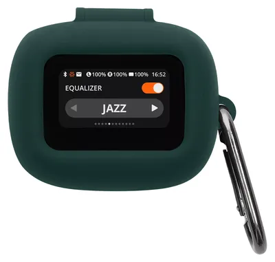 Produktbild von kwmobile Schutzhülle für JBL Live Flex 3 / Live Buds 3 / Live Beam 3 Hülle - TPU Silikon Case für Kopfhörer Ladecase - stoßfestes Cover mit Karabiner