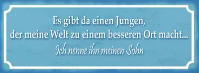 Produktbild von vianmo Holzschild 10x27 cm Es gibt einen Jungen mein Sohn Dekoration
