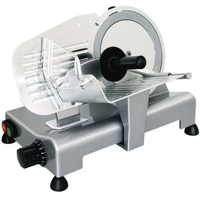 Produktbild von LE PRATIQUE Elektrische Fleischschneidemaschine 110 W mit 195-mm-Scheibenklinge, Schnittstärke 0–15 mm